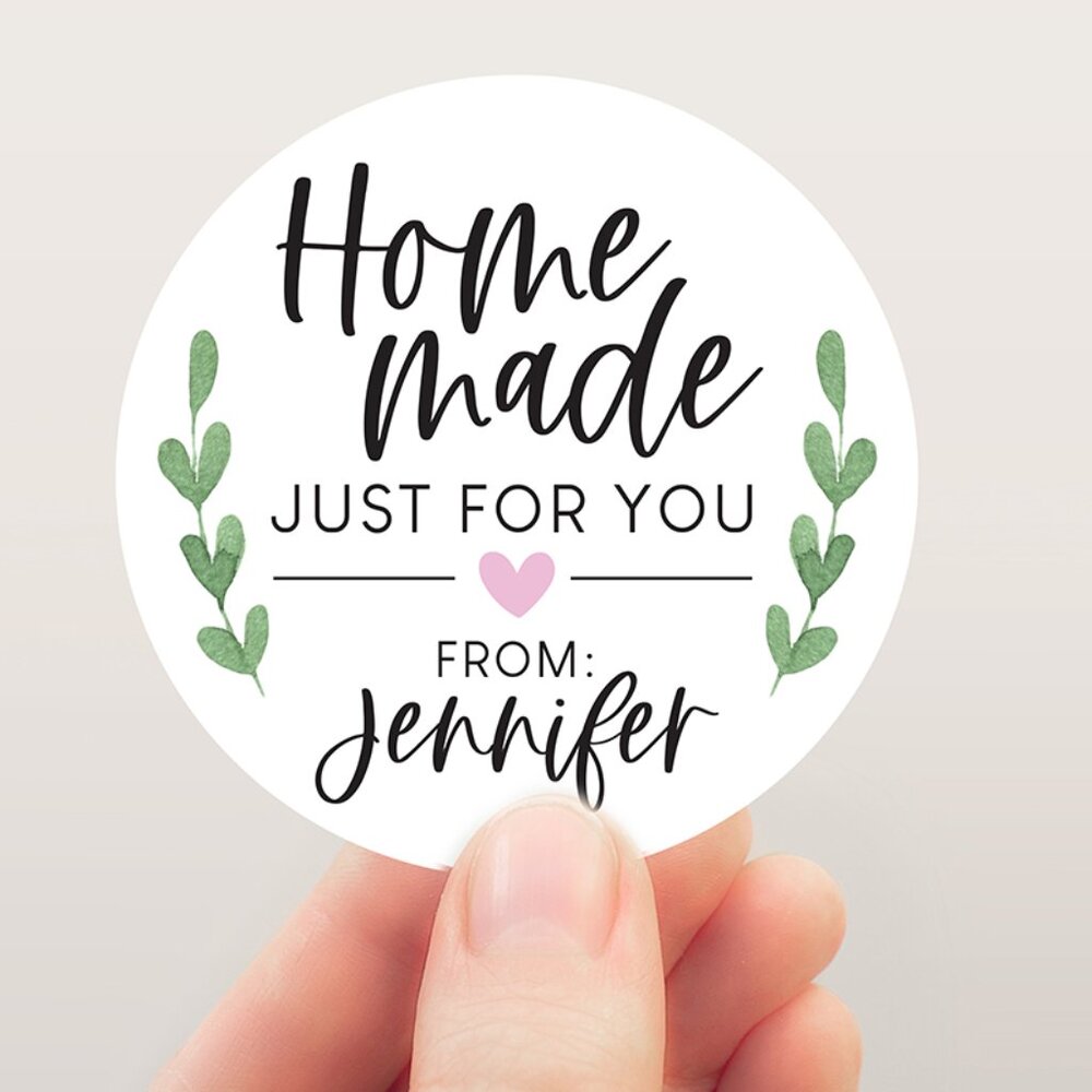 Personalized Stickers, Homemade Bakery Stickers, Homemade for You Stickers Tags